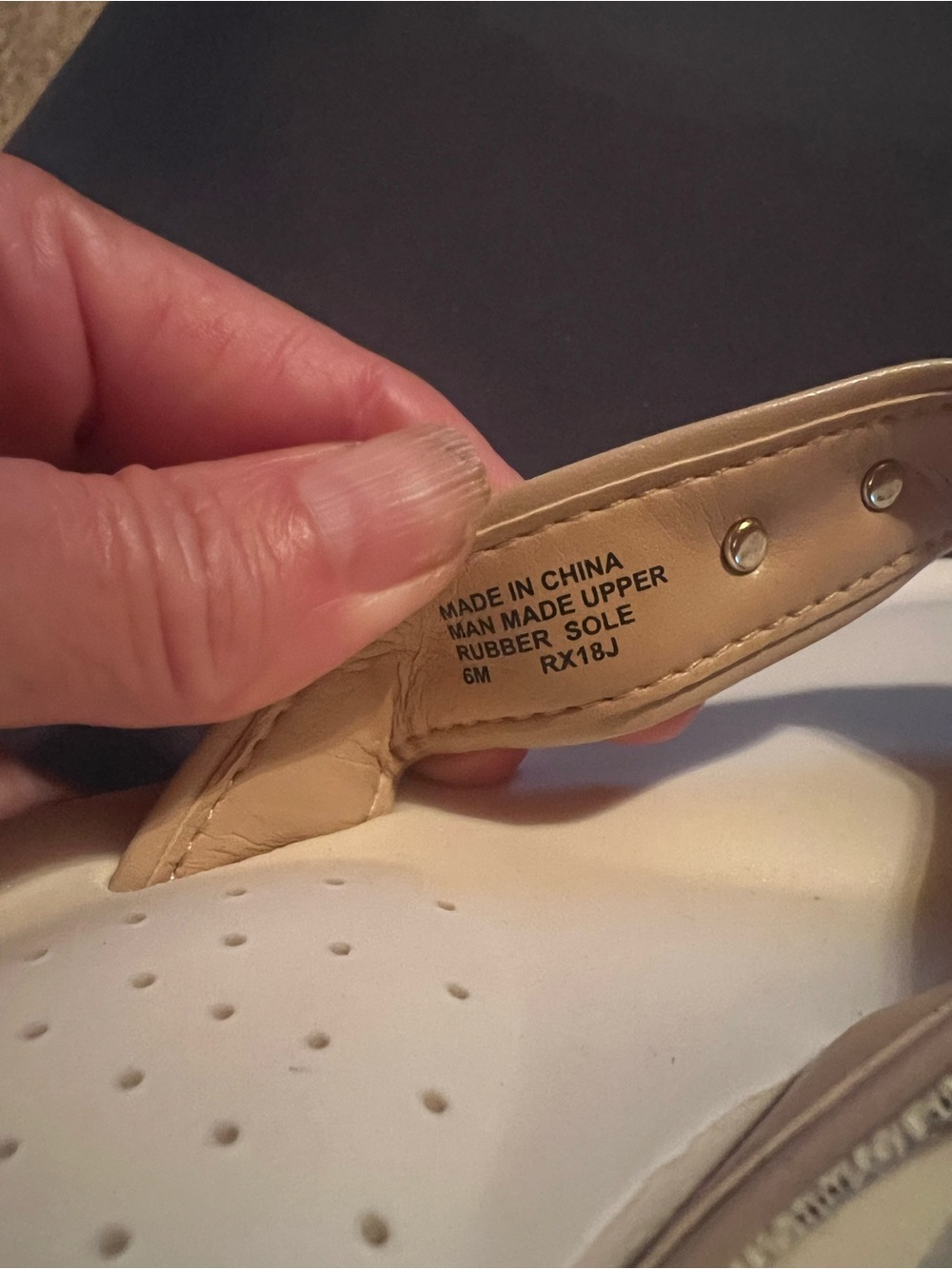 Michael Kors cream & tan, women’s 6 sandals, darling MK emblems. New with tags. - Picture 7 of 11